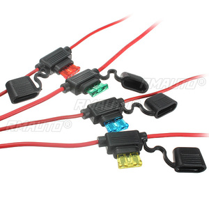 Porte-fusibles en ligne pour voiture 6V 12V 24V, étanche, pour fusibles à lame standard 10/15/20/30A - Product Image 1