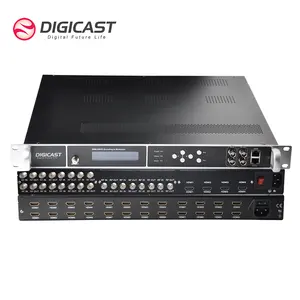 Diffusion de télévision numérique H 265 H 264 HD 16 24 vers DVB T ISD-T Modulateur d'encodeur ATSC HD MI