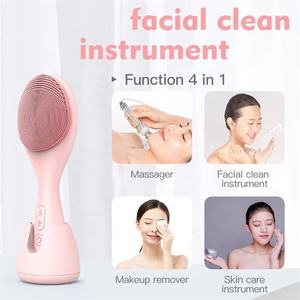 Brosse nettoyante faciale USB en silicone pour le soin de la peau, avec fonctions de rajeunissement et de massage, ciblée pour le nez et les lèvres - Product Image 6