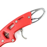 Pince de pêche en alliage d'aluminium très vendue avec corde de sécurité et pince à poisson, accessoires de pêche portables et durables pour la pêche en rivière