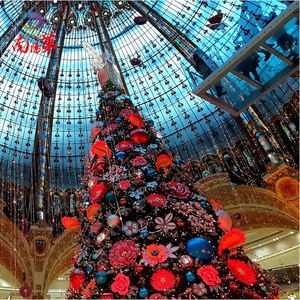 Custom Commercial 20 pieds 30 pieds 40 pieds 50 pieds <span class=keywords><strong>Grand</strong></span> arbre <span class=keywords><strong>de</strong></span> Noël géant d'intérieur avec lumière pour centre commercial Hôtel - Product Image 3