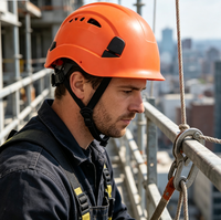 Casque de sécurité ventilé léger ANT5PPE EN12492 pour l'escalade, l'accès par cordes, l'alpinisme, les travaux de sauvetage en haute altitude