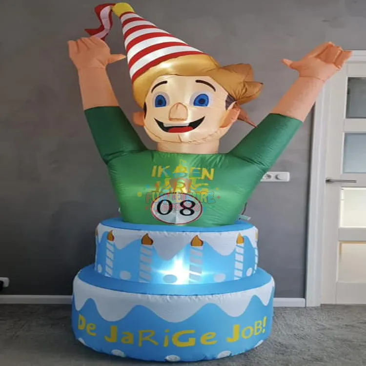 Wholesale commercial grade indoor birthday party blow up advertising model inflatable jarige jet binnen