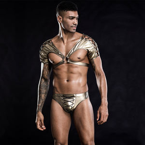Gay – Lingerie exotique pour <span class=keywords><strong>homme</strong></span>, harnais en Nylon, Costumes érotiques Sexy, sous-vêtements tissés à taille basse - Product Image 2
