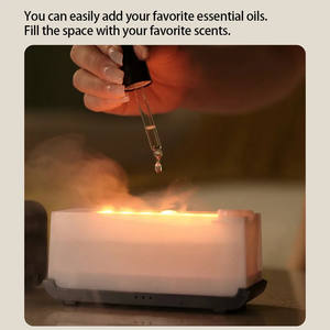 Nouvel humidificateur et diffuseur d'aromathérapie à flamme de simulation - Product Image 2