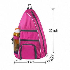 Échantillon gratuit, sac à bandoulière personnalisé pour raquette de pickleball, sac à bandoulière réversible, sac à dos à bandoulière pour homme et femme, sac pour raquette de pickleball - Product Image 2