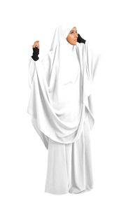 Sẵn Sàng Để Tàu Chất Lượng Cao Hồi Giáo Cầu Nguyện Abaya Bông Ăn Mặc 8 Màu Sắc Có Sẵn - Product Image 3