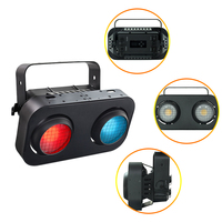 Focos LED RGB Profesionales para Exteriores, Impermeables IP65, 200W, 2 Ojos COB, Control DMX512 para Escenarios, Conciertos y Eventos