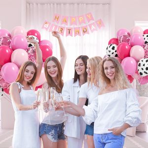 Juego de globos de color rosa claro y blanco, 60 Uds., 12 pulgadas, rosa perla Bebé y globos blancos de confeti para boda, Baby Shower, fiesta de cumpleaños - Product Image 6
