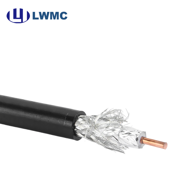 LWMC Good Quality High Conductivity Good Impedance Consistency Black PVc Cable Coaxial Lmr240 for Aerospace Radar System