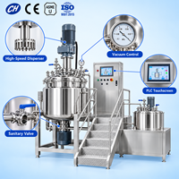 Cuve de mélange en acier inoxydable de qualité alimentaire 300L, cuve à double enveloppe, cuve réactrice, fermenteur en acier inoxydable avec agitateur mécanique
