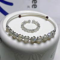 8mm Nature del stein elastisch 8mm rundes Perlen armband und Ringe für Frauen Männer