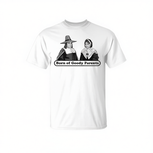 Camiseta LDS Book Of Mormon Pilgrim Puritans con diseño Born Of Goody Parents, unisex, para adultos, cuello redondo, manga corta, religiosa, para la iglesia - Product Image 3