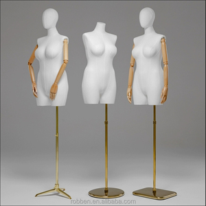 <span class=keywords><strong>Mannequin</strong></span> de vitrine pour <span class=keywords><strong>femme</strong></span> corpulente, <span class=keywords><strong>taille</strong></span> plus, blanc, en PP, partie supérieure du corps - Product Image 2