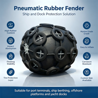 Fender pneumatique gonflable en caoutchouc pour l'amarrage des navires, des ferries et des yachts