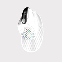 Delux M618XSD Seeker Mouse vertikal ergonomis, Mouse dengan layar OLED BISA diisi ulang 4000DPI 1000mA penutup belakang bisa dilepas untuk komputer