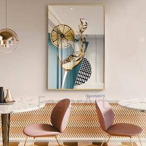 Pintura de resina de cristal de vino abstracto dorado, <span class=keywords><strong>estilo</strong></span> de lujo, impresiones acrílicas UV, imagen de pared moderna, decoración del hogar - Product Image 1