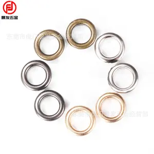 Wholesale Metal Circular Oval Eyelets Clothing Bags With Copper Buckle Eyes Stainless Steel Eyelets And Shoe Eyelets