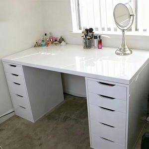 Tocadores de Maquillaje Phoenix para el Hogar Mesa Tocador con Espejo Escritorio para Set de Maquillaje Muebles de Dormitorio - Product Image 2