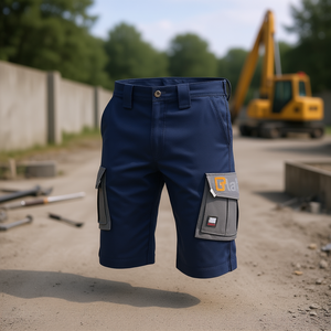 Shorts de travail Ttake, taille régulière, 2XL, gris, avec poches cargo - Product Image 3