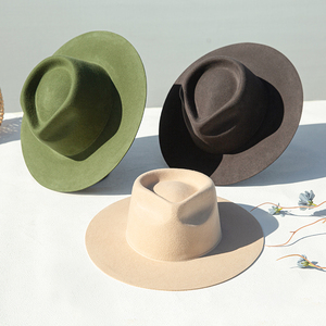 Cappello in Feltro di Lana Australiana 100% Linglong M205 Garantito Pronto per la Spedizione Cappello a Tesa Larga Rigido Fedora all'Ingrosso per Donne - Product Image 6