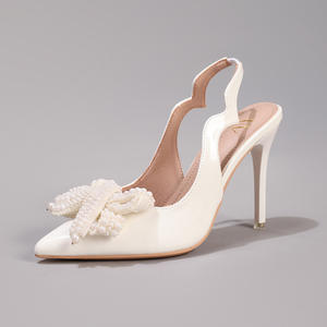 Zapatos de Fiesta Radiantes para Mujer con Tacón de Aguja y Adorno de Plumas, Punta Puntiaguda - Product Image 1