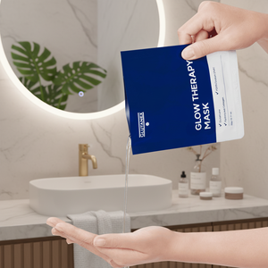 Masques en feuille de thérapie lumineuse éclaircissants et hydratants avec acide hyaluronique pour peaux sèches et grasses, utilisation sur le visage, 5 pièces - Product Image 3