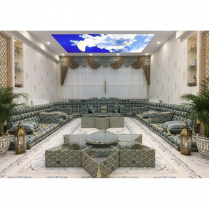 Majlis Árabe, Majlis Marroquí, Diseño de Majlis |    Personalización Posible, Conjunto de Sofás Árabes en Forma de L, Sofá Árabe en Forma de U - Product Image 3