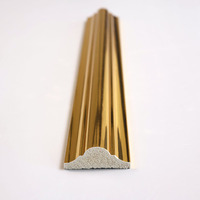 Moulures décoratives en mousse PS imperméable et légère pour plafond, moulures de plafond pour la décoration intérieure des murs, 40*16mm