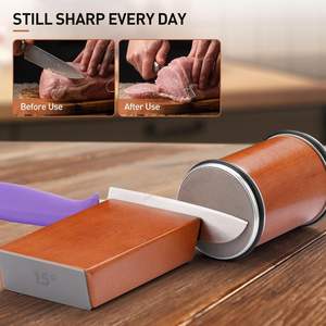 Kit d'affûtage détachable en promotion : Affûteur de couteaux manuel à rouleaux diamantés pour couteaux - Product Image 4
