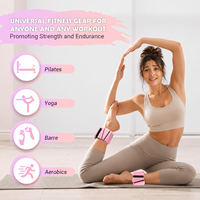 Pesas Ajustables de Silicona Antideslizantes e Impermeables para Tobillo y Muñeca, Ideales para Rehabilitación, Fisioterapia, Yoga y Pilates