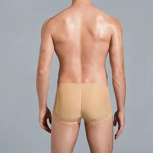 Men'S Butt Lifter Fake Buttocks Seamless Breathable Body Shaping Beautiful Buttock Underwear