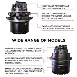 Moteur de déplacement sur chenilles WEITAI 705C2K avec boîte de réduction pour excavatrice de <span class=keywords><strong>7</strong></span> tonnes, transmission finale - Product Image 3