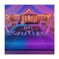 Popular P3.91 azulejo de pista de baile para interiores pantalla Led pantalla interactiva alfombra roja Fondo Video pared 500x1000mm Panel