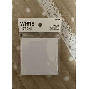 แผ่นโน๊ตเหนียวสีขาวแผ่น120ขนาด75x75มม. แผ่นบันทึกย่อส่งเสริมการขาย - Product Image 1