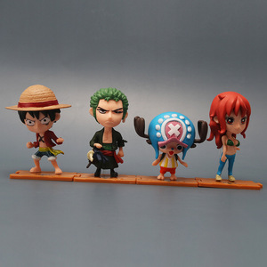10 pièces/ensemble une pièce Anime contreplaqué modèles de Luffy Zoro <span class=keywords><strong>Chopper</strong></span> <span class=keywords><strong>figurine</strong></span> modèle jouet décoration ensemble jouet en gros - Product Image 4