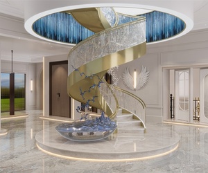 Escalera Espiral Curva de Diseño Moderno con Estructura de Acero, Diseño Flotante para Exteriores, para Uso en Hoteles - Product Image 5
