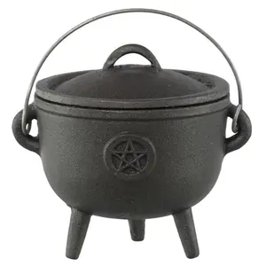 Hexen Kessel Herbst Ernte Halloween Prop Hexe Candy Bowl Display Dekoration Pentagramm