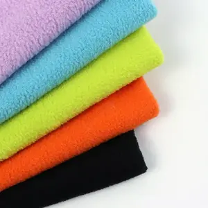 Custom Printing 100% Polyester Polar Fleece Stof Geborsteld Gerecycled Anti Pilling Bedrukt Polar Fleece Stof 150d/144f