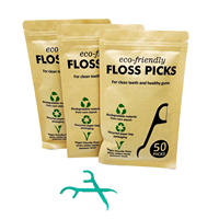 Cure-dents biodégradables en PLA végétal, bâtonnets interdentaires multi-lignes, cure-dents portables pour le nettoyage buccal quotidien