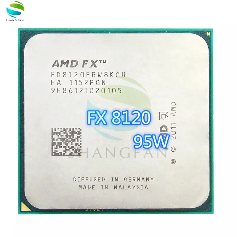 गर्म बिक्री AMD FX-श्रृंखला FX-8120 FX के 8120 3.1 GHz आठ-कोर सीपीयू प्रोसेसर 95W FX8120 FD8120WMW8KGU सॉकेट AM3 +