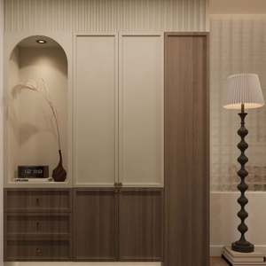 Mueble de Madera Moderno de Estilo Francés para Dormitorio, Mueble para Vino, Almacenamiento de Vajilla, Armario con Estantes Extraíbles para Sala de Estar - Product Image 2