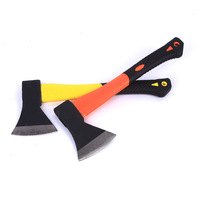 Outil d'extérieur, manche caoutchouté, hache en acier à haute teneur en carbone, usage domestique, antichoc, hache de jardinage et de lutte contre les incendies, hache de charpentier