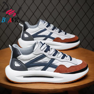 Zapatillas Deportivas de Terciopelo para Hombre, Cálidas, para las Cuatro Estaciones, Estilo Casual para Caminar, Tallas 39-44, Color Negro, con Malla, Logotipo Personalizable - Product Image 1