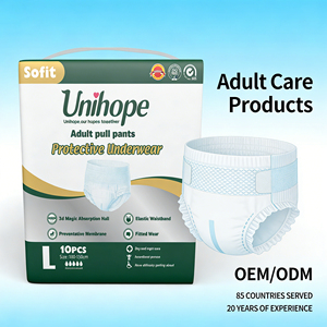 Pannolini per Adulti Unihope <span class=keywords><strong>Sofit</strong></span>, Mutande Protettive con Assorbimento 3D Magico, OEM Etichetta Privata, Vendita all'Ingrosso - Product Image 1