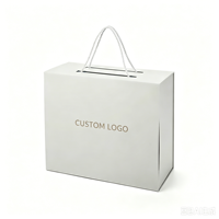 Caja de Regalo Magnética Blanca al por Mayor con Tapa Abatible y Logotipo Personalizado, Empaque de Lujo con Asa para Regalos
