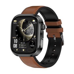 <span class=keywords><strong>Smartwatch</strong></span> GE52 <span class=keywords><strong>con</strong></span> <span class=keywords><strong>Cinturino</strong></span> <span class=keywords><strong>in</strong></span> <span class=keywords><strong>Acciaio</strong></span>, Pelle e Silicone, Monitoraggio della Salute, ECG, Fitness Tracker, Impermeabile, Orologio Sportivo Intelligente - Product Image 3