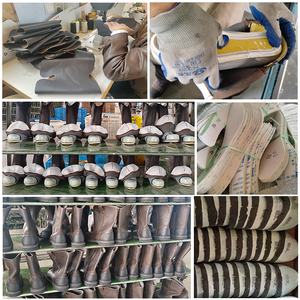 Top-Level con puntale in fibra composita stivali Unisex da uomo scarpe di sicurezza in pelle da cavallo pazzo al ginocchio per giacimento di Gas - Product Image 5