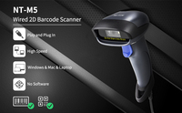 Lecteur de codes-barres sans fil Netum M8, lecteur de codes-barres laser 1D 2D QR, scanner de codes-barres portable