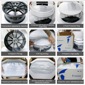 Rines Monobloque Forjados LK 20x9.0 5x114.3 para V-ellfire Executive <span class=keywords><strong>Lounge</strong></span>, Rines de Lujo para Auto, Cóncavos, Aleación de Aluminio T6061-T6 - Product Image 6